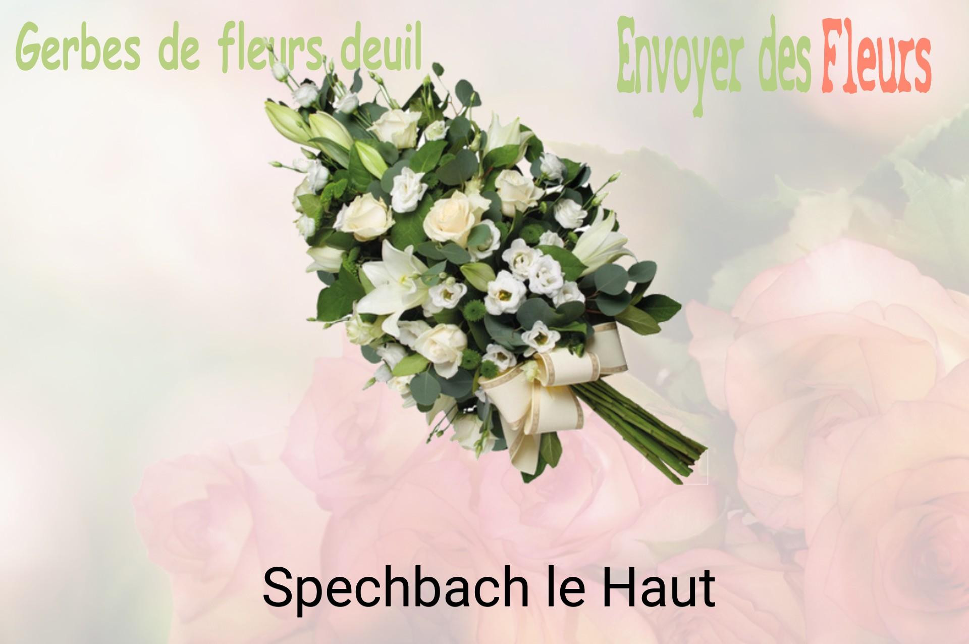 Gerbe de fleurs de deuil livrée à Spechbach-le-Haut